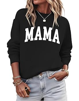 Ma Mama Mom Bruh Sweatshirt for Women Funny Mama Letter